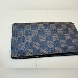 LV DAMIER EBENE WALLET long wallet checkbook cover